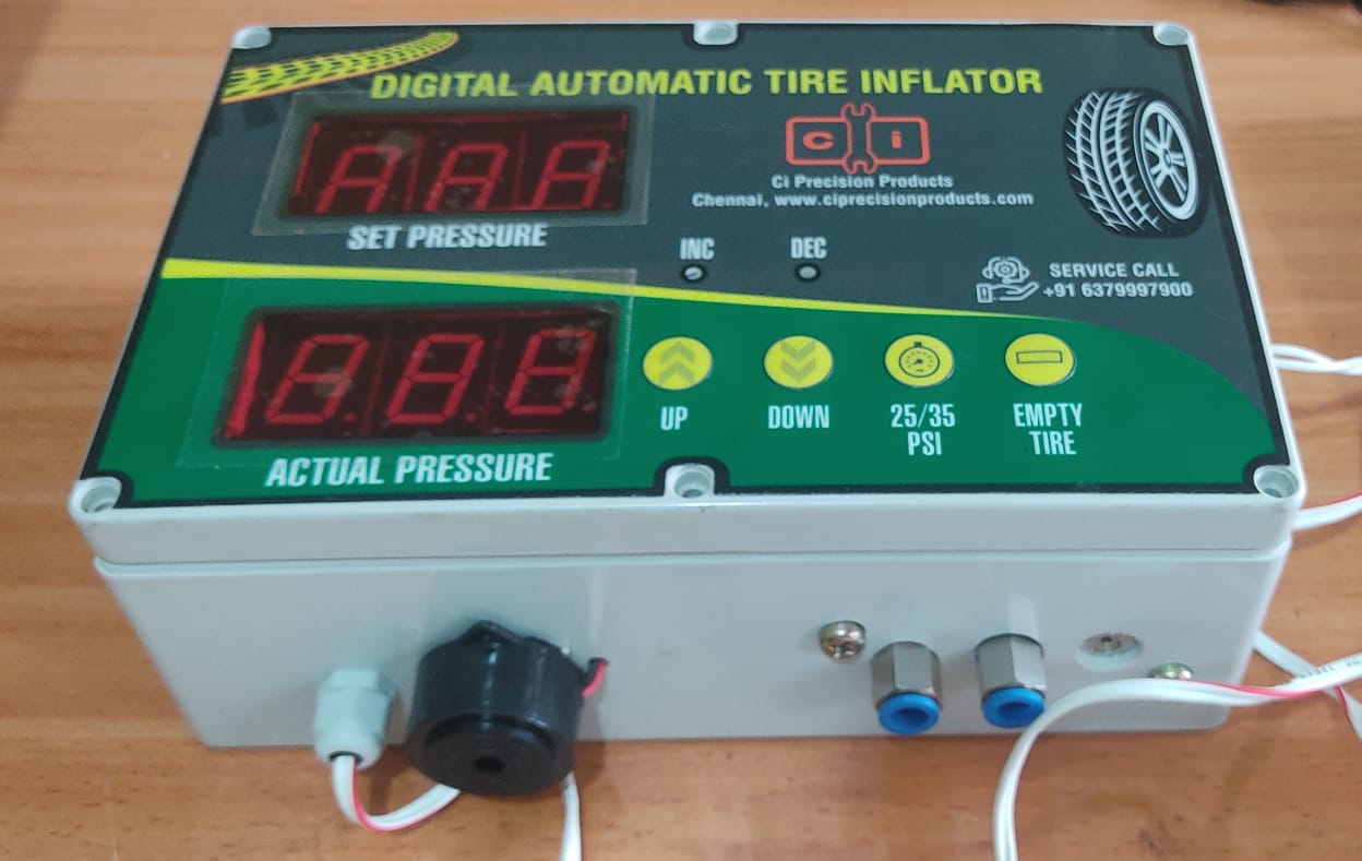 Tyre inflator wall mount model